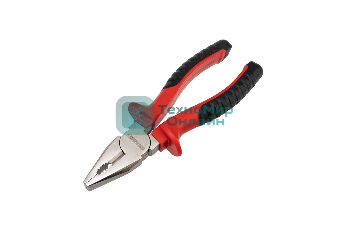 Плоскогубцы комбинированные Rexant 180 мм никелированные, двухкомпонентные рукоятки