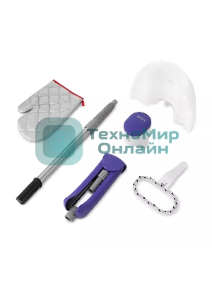 Отпариватель Kitfort КТ-990 белый/фиолетовый, 1580 Вт, 38 г/мин, 1400 мл