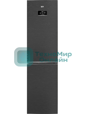 Холодильник Beko B3R0CNK332HXBR черный сапфир двухкамерный 200/100л морозилка снизу, No Frost