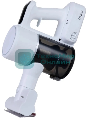 Пылесос вертикальный Polaris PVCS 3060 белый, питание от аккумулятора, 150 Вт, уборка сухая, пылесборник 0.45 л