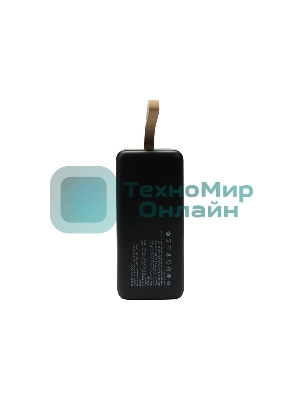 Портативный аккумулятор Gembird GPB-50Q, 50000мА·ч, QC/PD, дисплей, черный