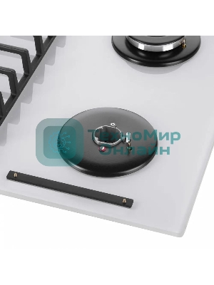 Газовая варочная панель Maunfeld EGHG.64.6CW/G, 4 конфорки, закаленное стекло, белый