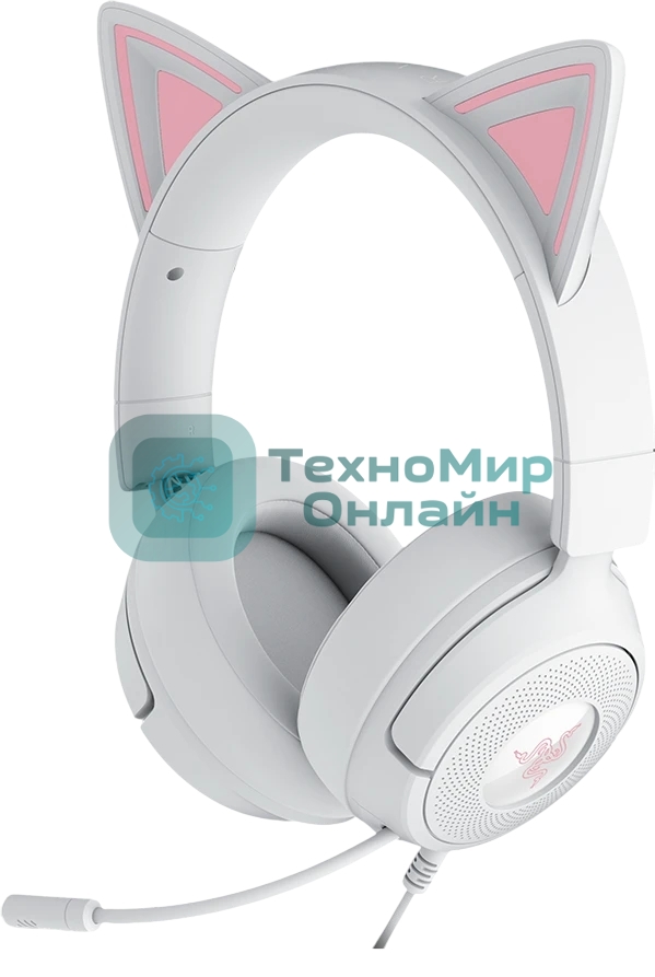 Гарнитура Razer Kraken Kitty V3 X белый, проводная, 3.5 мм