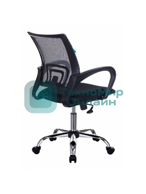 Кресло Бюрократ CH-695N/SL/DG/TW-11 темно-серый/черный, сетка, 120 кг, механизм качания