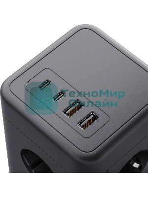 Сетевой фильтр Defender ILS 453 (3 м, 8 розеток, 2USB-A, 2USB-C)