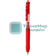 Ручка гелевая автоматическая Deli EG075-RD, d=0.5мм, красные чернила, резиновая манжета