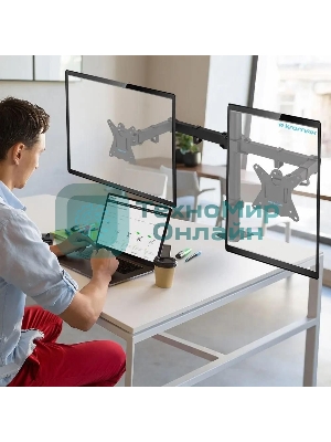 Кронштейн для монитора Kromax CASPER-508 черный 4 шт/уп. 10