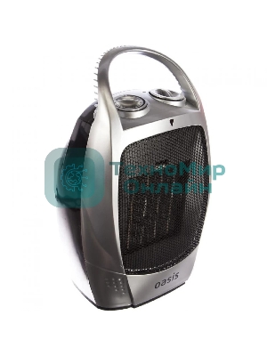 Тепловентилятор Oasis KS-15 серый, 1500 Вт, 20 м2