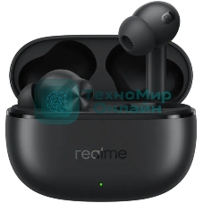 Наушники TWS Realme Buds T200x черный, внутриканальные, Bluetooth, до 30 ч