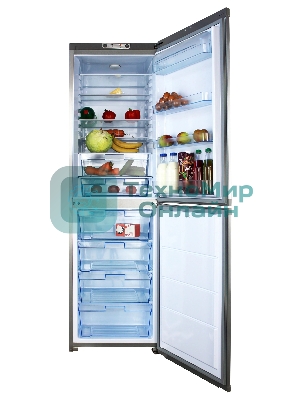 Холодильник ОРСК 177 MI металлик двухкамерный 220/160л морозилка снизу