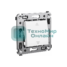 Выключатель одноклавишный DKC Avanti Белое облако