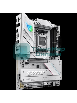 Материнская плата ASUS ROG STRIX B850-A GAMING WIFI, AM5, AMD B850, 4xDDR5, 2xSATA, 4xM.2, 1xPCIe 5.0 x16, 1xPCIe 4.0 x16, 1xPCIe x4, 1xDP, 1xHDMI, 1x2.5Gb LAN, 1xUSB-C 20Gbps, 1xUSB-C 10Gbps, 2xUSB-A 10Gbps, 4xUSB 5Gbps, 2xUSB-A 2.0, 3x3.5 мм, 7.1, ATX