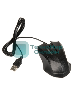 Мышь проводная Nakatomi MON-04U черный, 800 dpi, USB, кнопки - 3