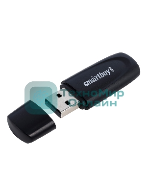 Флешка USB Smartbuy Scout Black (SB008Gb2SCK), 8Gb, USB 2.0, R/W 15/8, черный