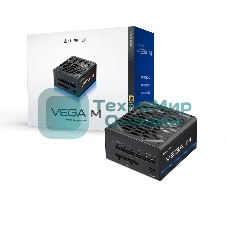Блок питания Chieftec Vega M PPG-1000-C (ATX 3.1, 1000W, 80 PLUS GOLD, Active PFC, 135mm fan, Gen5 PCIe, Full Cable Management) Retail