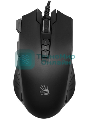 Мышь проводная A4Tech Bloody V9M черный, 4000 dpi, USB, кнопки - 9