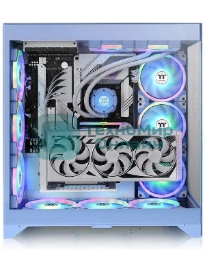 Компьютерный корпус Thermaltake CTE E600MX Hydrangea синий без БП E-ATX 11x120мм 4x140мм 2xUSB 3.0 audio bott PSU