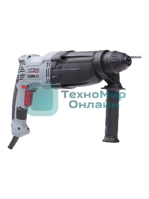 Перфоратор ПОБЕДА П-28/975, SDS+, 975Вт, макс. диаметр бурения 28мм, 1200об/мин, 5300уд/мин, дополнительная рукоятка, глубиномер, кейс