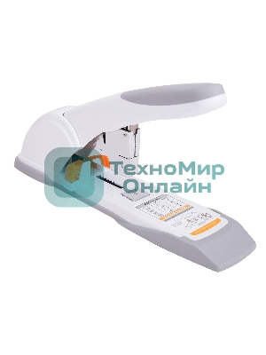 Степлер мощный Deli E0487 23/6 23/8 23/10 23/13 (80 листов) ассорти/белый, 100 скоб, коробка