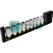 Набор головок BERGER BG2039 торцевых 1/2'' spline 9 предметов