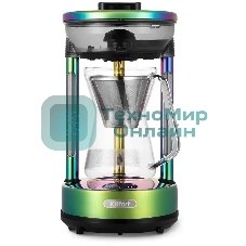 Кофеварка капельная Kitfort КТ-7488 зеленый, исп. кофе - молотый, 0.6 л, 600 Вт