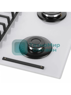 Газовая варочная панель Maunfeld EGHG.64.6CW/G, 4 конфорки, закаленное стекло, белый