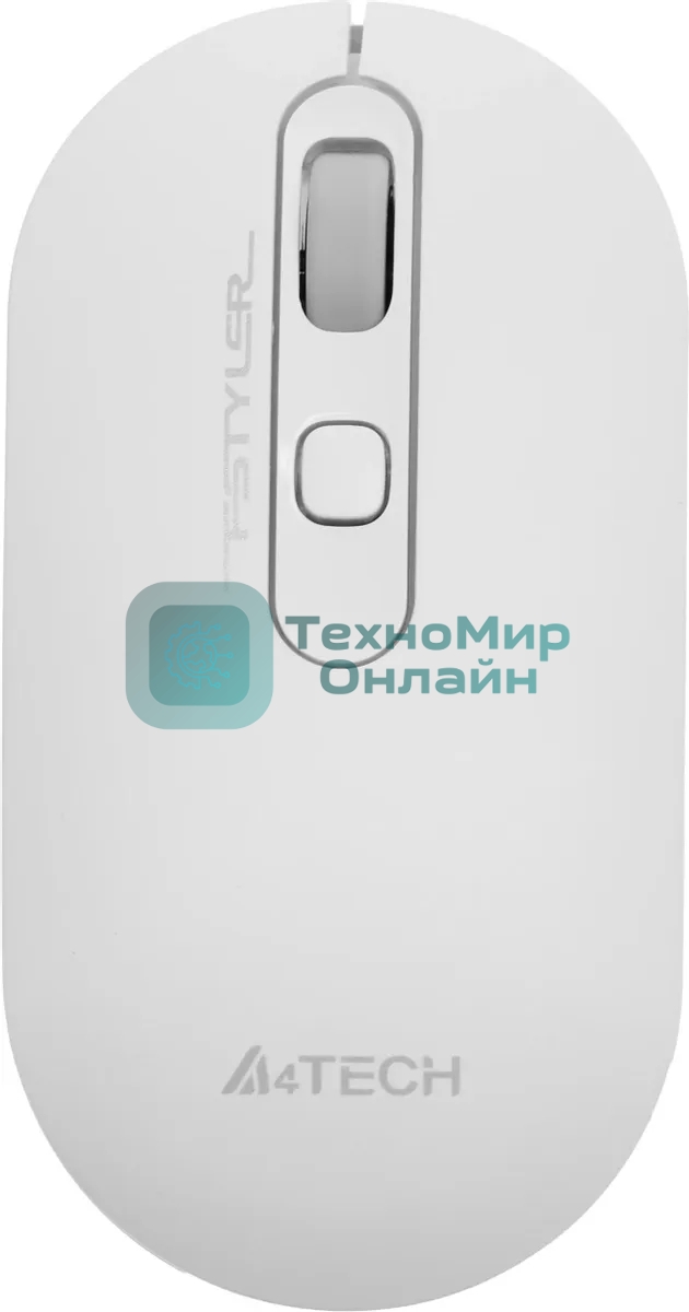 Мышь беспроводная A4Tech Fstyler FG20S белый/серый, 2000 dpi, радиоканал, USB, кнопки - 3