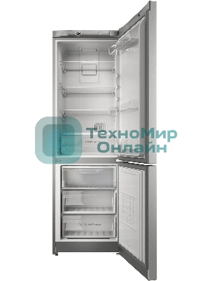 Холодильник Indesit ITS 4180 XB нержавеющая сталь двухкамерный 220/78 л морозилка снизу, No Frost