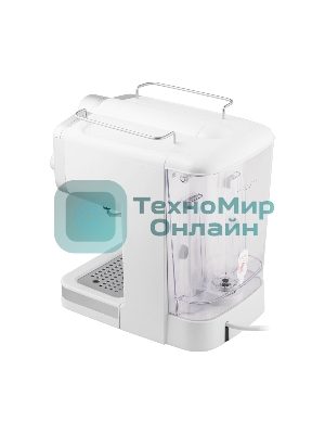 Кофеварка рожковая Maunfeld MF-735WH PRO белый, исп. кофе - молотый, 1.25 л, 1100 Вт, 15 бар