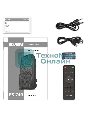 Портативная колонка SVEN PS-740, черный