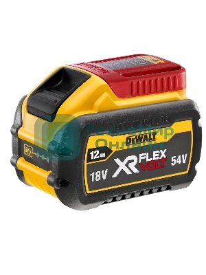 Аккумулятор DeWalt DCB548-XJ 54 В XR FLEXVOLT Li-Ion, нарпяжение: 18 и 54 В, 12.0 А·ч, XR 18.0 В