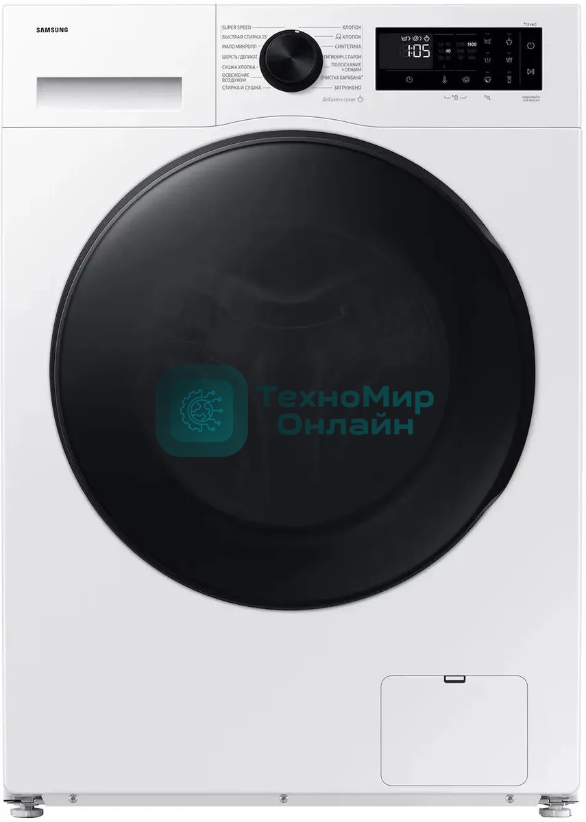 Стиральная машина Samsung WD90DG5G34BELP загр.фронтальная макс.:9кг (с сушкой) белый