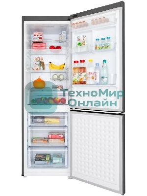 Холодильник Maunfeld MFF187NFIX10 нержавеющая сталь двухкамерный 232/98л морозилка снизу, No Frost