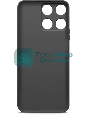 Чехол (клип-кейс) BoraSCO для Honor X6a Silicone Case черный (72478)