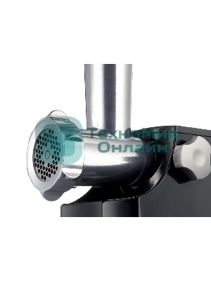 Мясорубка электрическая Kenwood MG474 черный, 1500 Вт, 1.5 кг/мин, реверс, защита от перегрузки, насадки - 6