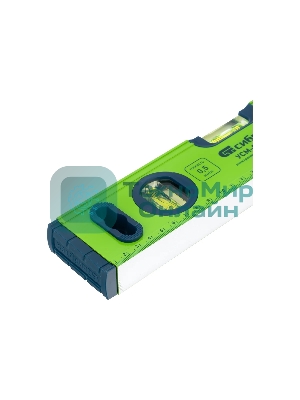 Уровень алюминиевый Сибртех УСМ-0,5-300, фрезерованный, 3 глазка, магнитный, 300 мм