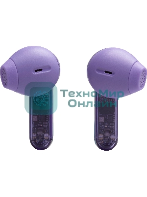 Наушники TWS JBL Tune Flex 2 призрачно-фиолетовый, вкладыши/внутриканальные (трансформер), Bluetooth, адаптивное шумоподавление