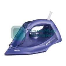 Утюг Centek CT-3300 фиолетовый, 2800 Вт, 60 г/мин, 190 г/мин, 600 мл