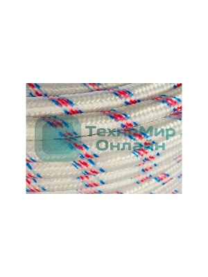 Фал плетеный Сибртех 24-прядный полипропиленовый с сердечником 12 мм, бухта 100 м, 1000 кгс,