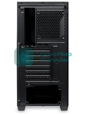 Компьютерный корпус без блока питания Case HSPD M740, Mesh Mid Tower, черный, TG, 0.6 SPCC, no fans, E-ATX, ATX, mATX, mITX, 170/400/200мм, 4x2.5