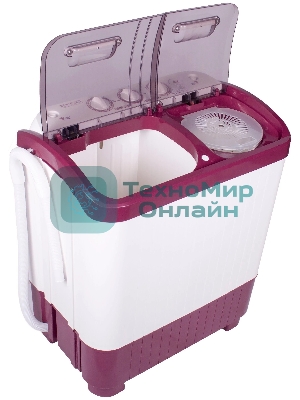 Стиральная машина EVGO WS-40PET белый/красный загр. вертикальная макс.:4 кг 1350 об/мин класс: А+