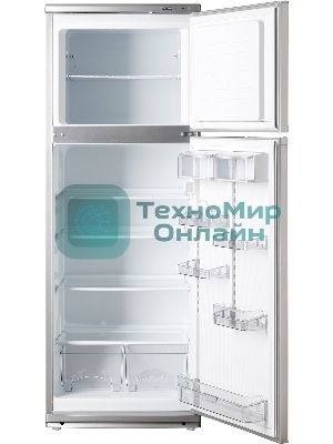 Холодильник Atlant МХМ-2835-08 серебристый двухкамерный 202/70л морозилка сверху