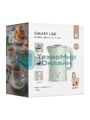 Чайник электрический Galaxy GL 0362 фисташковый