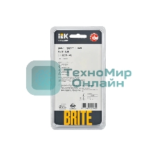 Рамка 2-местная IEK BRITE РУ-2-1-БрЧ (BR-M22-M-K02) металл черный