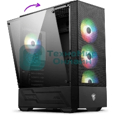 Компьютерный корпус MSI MAG FORGE 112R 2xUSB 3.0, 4x120мм ARGb Fan, ARGb Control Board, Tempered Glass Window, Brown Box (949679)