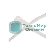 Хомут кабельный Rexant 4.3х200 нейл. под винт белый (уп. 100 шт)