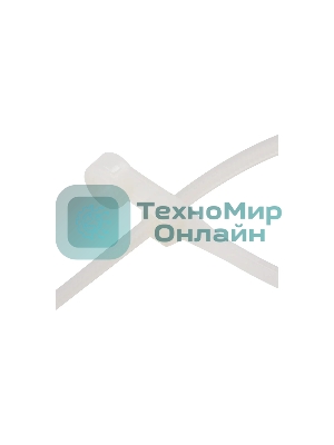 Хомут кабельный Rexant 4.3х200 нейл. под винт белый (уп. 100 шт)