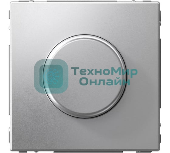 Светорегулятор поворотно-нажимной (диммер) ArtGallery LED RC 400 Вт механизм алюм. SE GAL000323