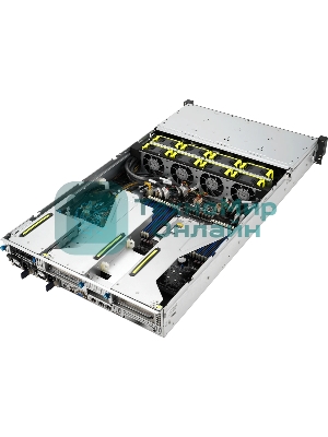 Серверная платформа ASUS RS521A-E12-RS24U, 2U, 1 x SP5 LGA 6096 360W, 24 x DDR5 6400/4800*, 24x 3.5'' NVMe hsb + 2x 2.5'' SATA, 2x M.2 22110, up to 1 PCIe Gen5 x8 LP + 1 OCP3.0, 2 x 1GbE RJ-45 LAN Intel i350-AM2, 1+1 2000W
