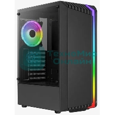 Корпус ATX AeroCool Bionic-G-BK-v2 4710562758672 черный, без БП, 2*USB 3.0, USB 2.0, HD Audio
